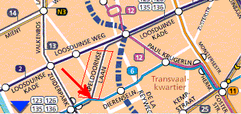 Kaartje omgeving kerk